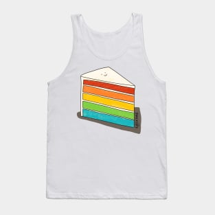 A slice of rainbow cake Tank Top